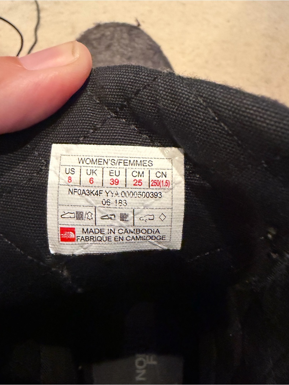 The North Face Women's Dark Brown Felt & Leather Ankle Boot - Picture 3 of 5